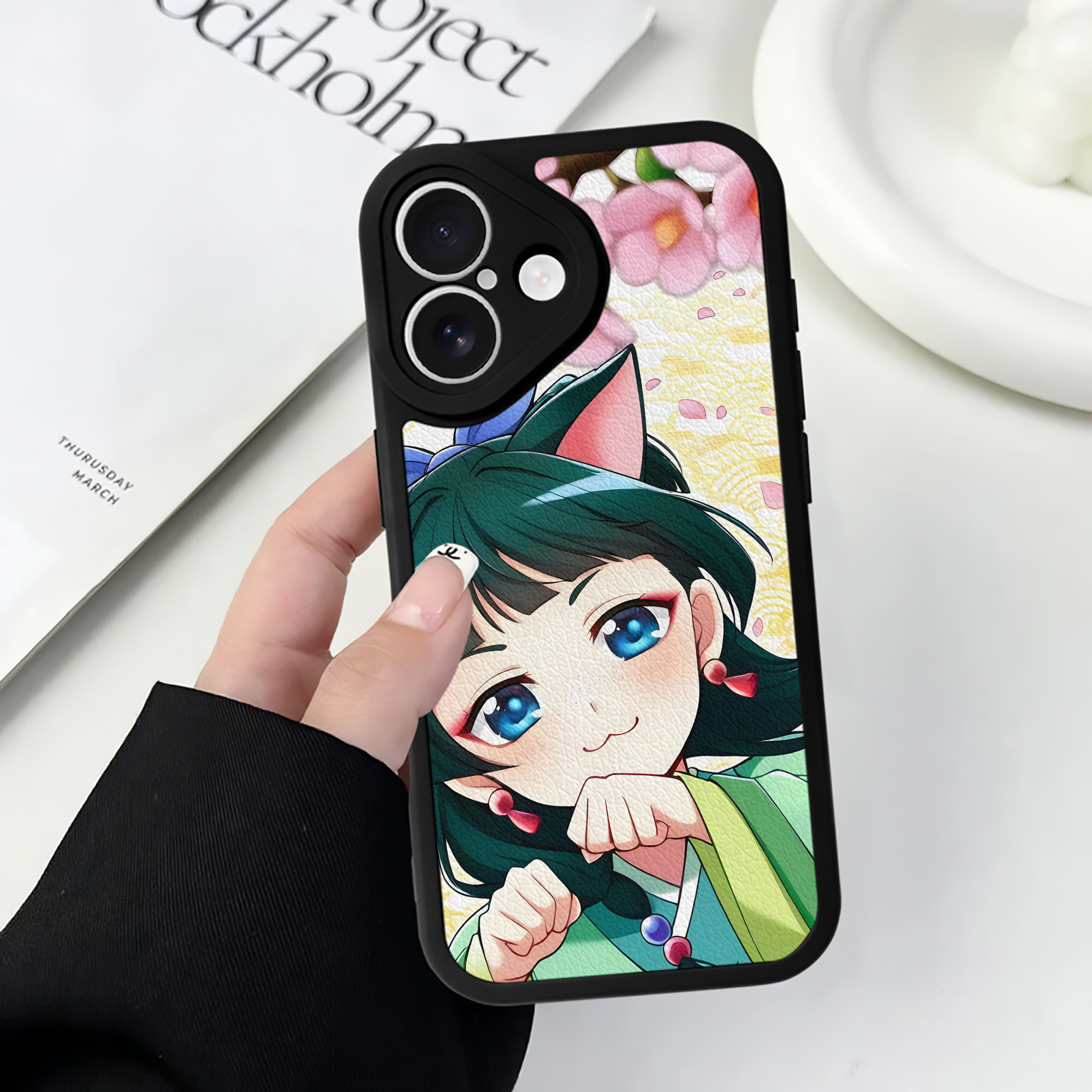 （画像用） 薬屋のひとりごと The Apothecary Diaries 【iPhone 16シリーズ対応】シリコンスマホケース（レザー調） 材質：シリコン